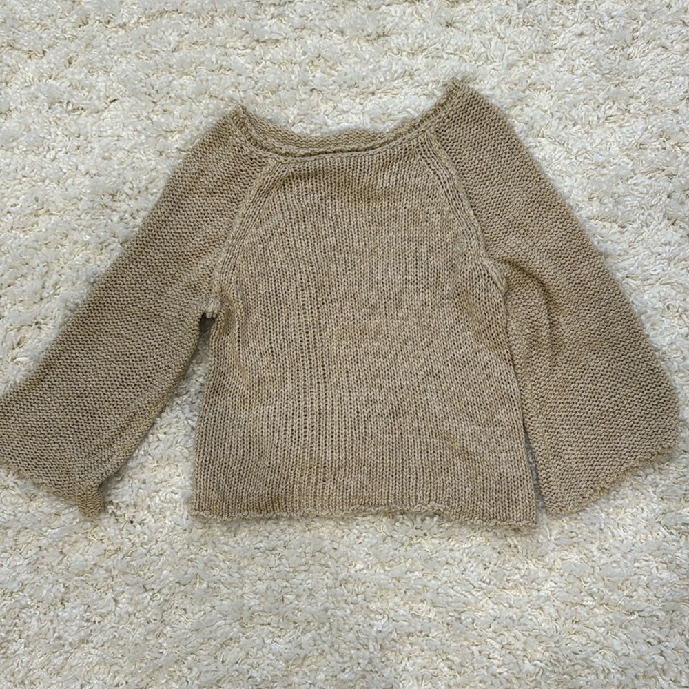 Tan knit sweater